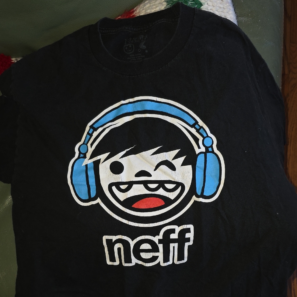 Neff Graphic Tee with Headphone Design